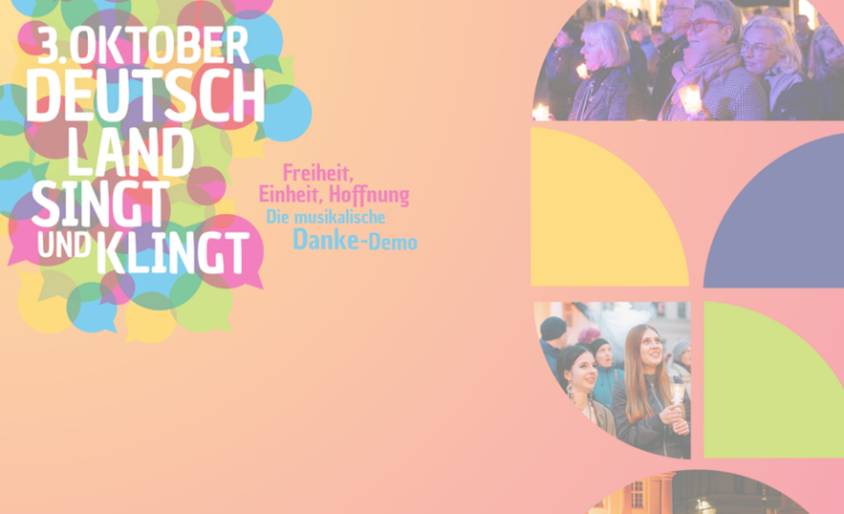 Singen am Tag der Deutschen Einheit